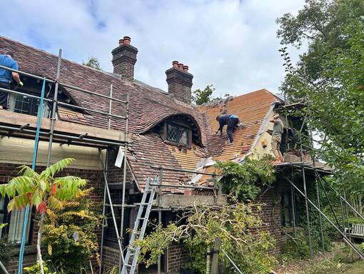 Swanton Morley Roofing Services 9 This is a photo of a roof being repaired in Swanton Morley. Installation carried out by Swanton Morley Roofing Services